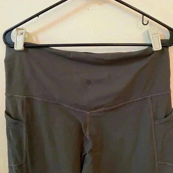 ATHLETA INCLINATION MOTO TIGHT LEGGINGS IN ARBOR OLIVE SIZE 1X - Picture 5 of 7